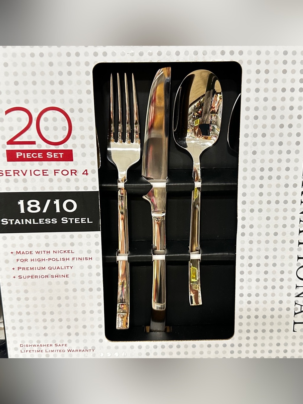 International Silver 20-Piece Stainless Steel Flatware Set 18/10 high quality
